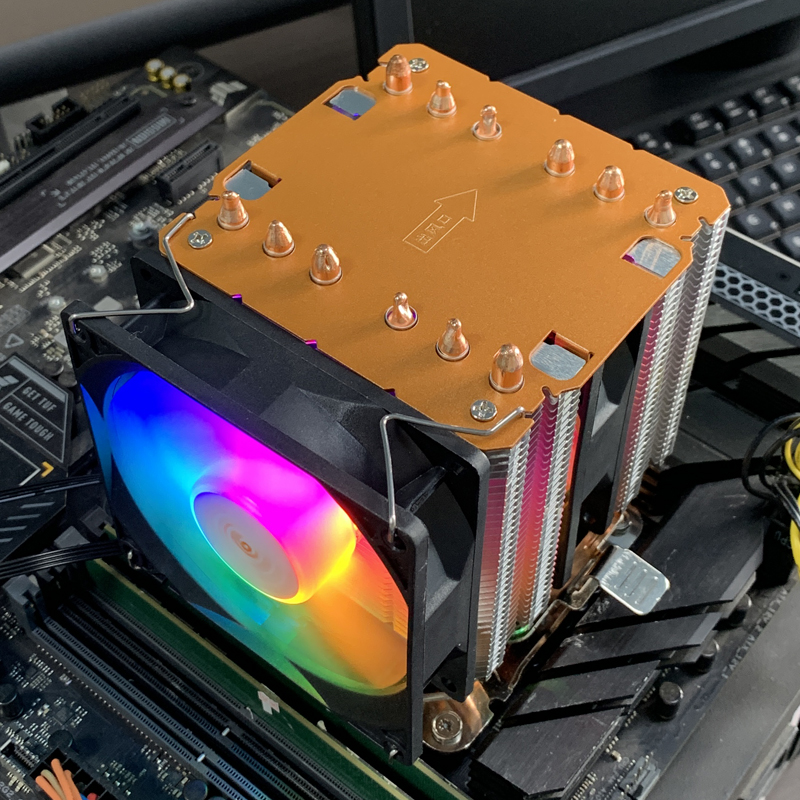 Air-cooled CPU Cooler 90mm RGB - Air Cooler Cpu recension och pris