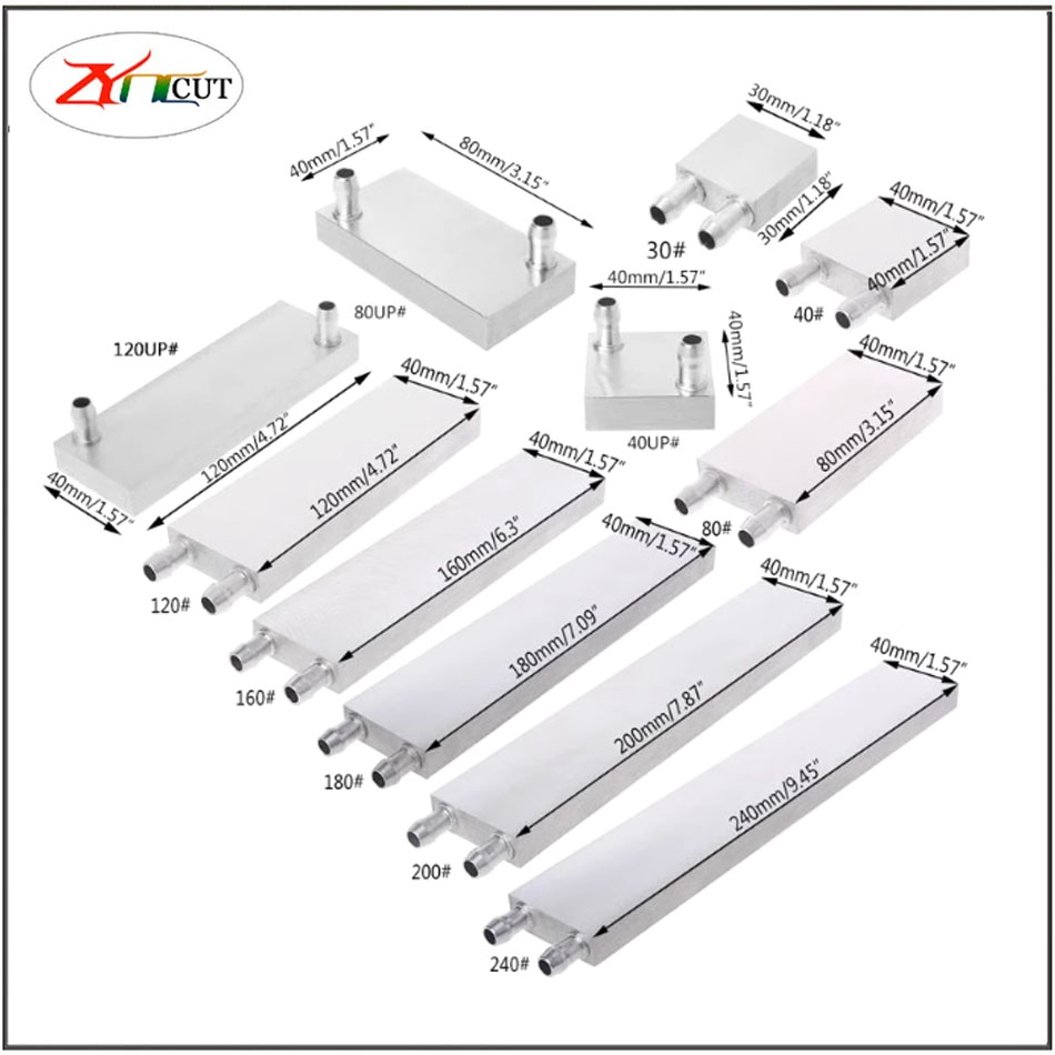 40 80mm CPU Aluminum water-coo - Cpu Heatsink recension och pris