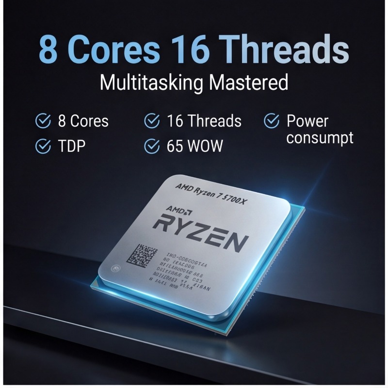 AMD Ryzen 7 5700X Processor 8- - Cpu Fan recension och pris