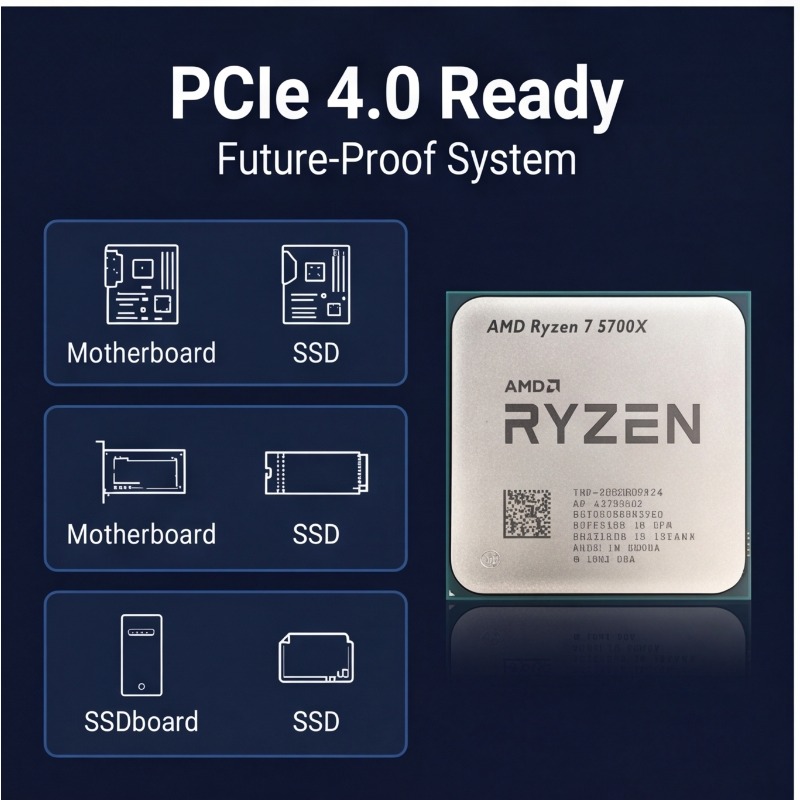 AMD Ryzen 7 5700X Processor 8- - Cpu Fan recension och pris