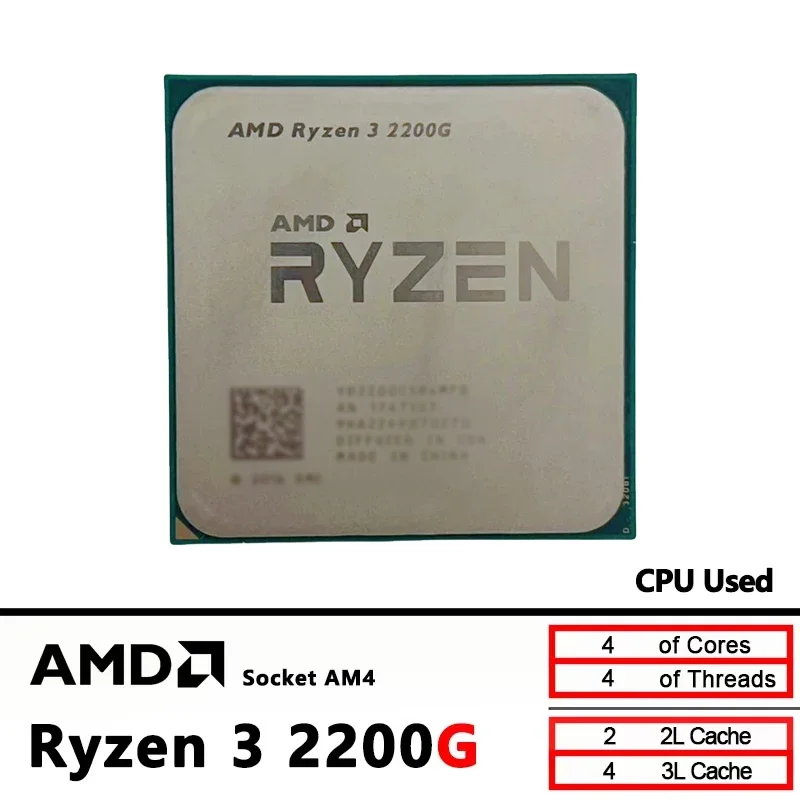 AMD Ryzen 3 2200G Used R3 2200 - Cpu Cooler recension och pris