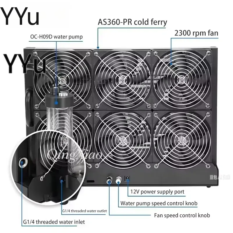 for FC09 for A360S External Li - External Radiator Water Cooling Kit recension och pris